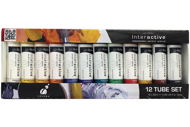 Chroma Atelier Interactive Acryl 20ml 12-Tube - Image 1